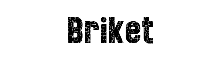 Briket  フリーフォントのダウンロード