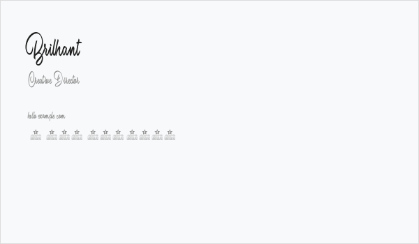 Brilhant Business Card