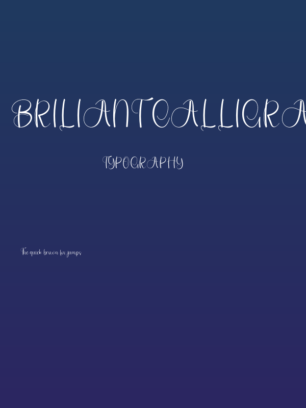 Briliant Calligraph Poster