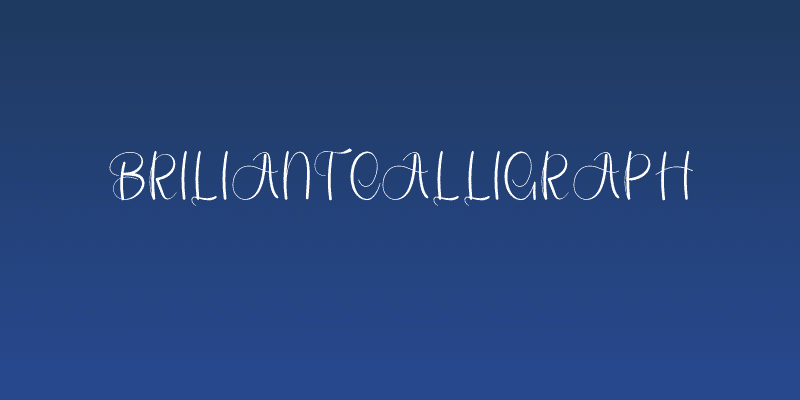 Briliant Calligraph Social Header