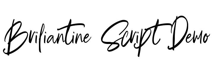Briliantine Script Demo Font