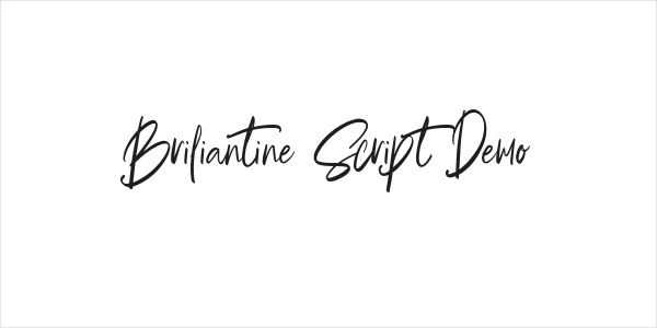 Briliantine Script Demo Logo
