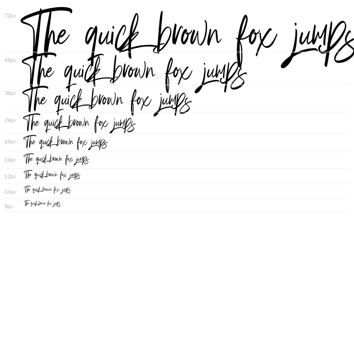 Briliantine Script Demo Waterfall