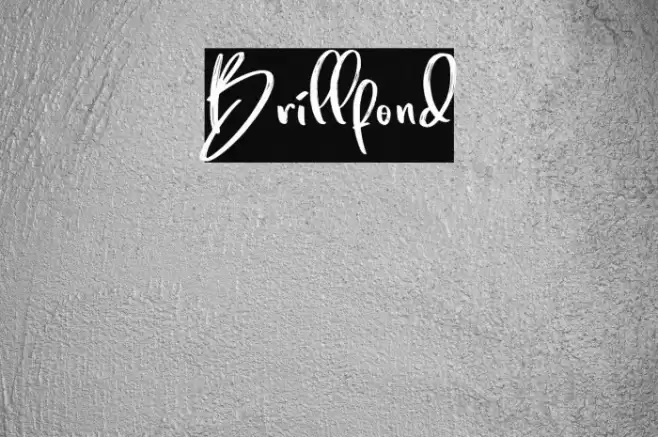 Brillfond Font examples