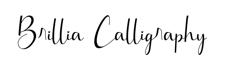 Brillia Calligraphy  font caratteri gratis