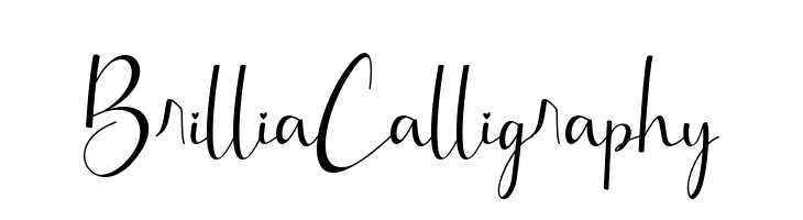Brillia Calligraphy  Free Fonts Download