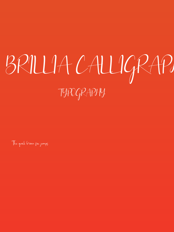 Brillia Calligraphy Poster