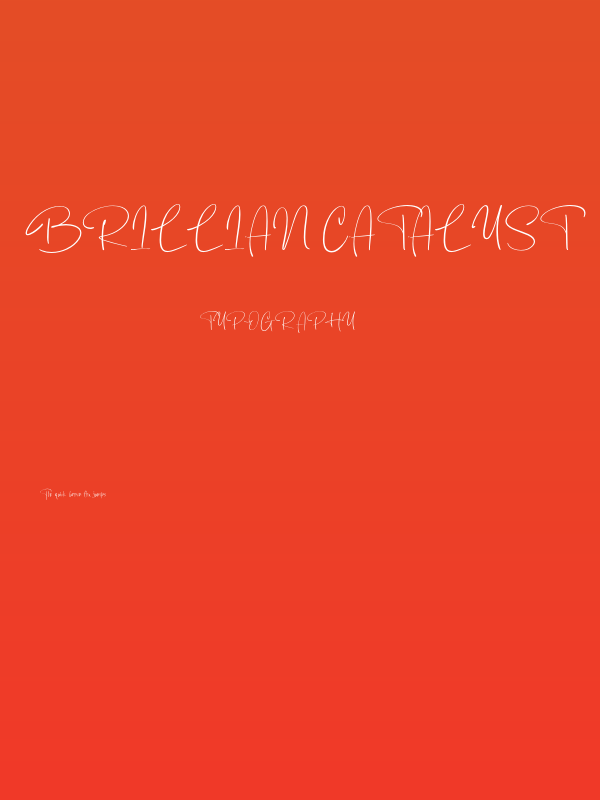 Brillian Catalyst Poster