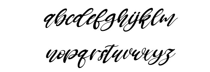 Brillian Italic Font LOWERCASE