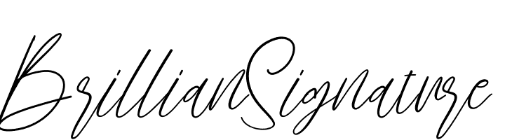 Brillian Signature  Free Fonts Download