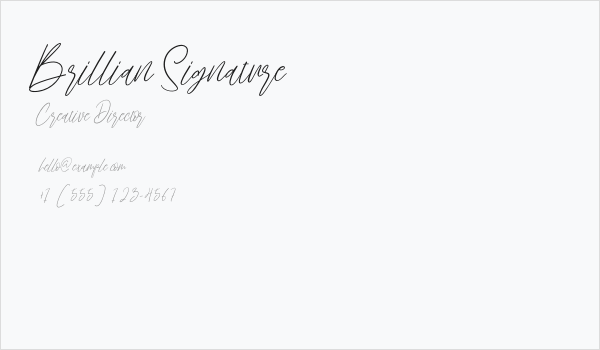 Brillian Signature Business Card