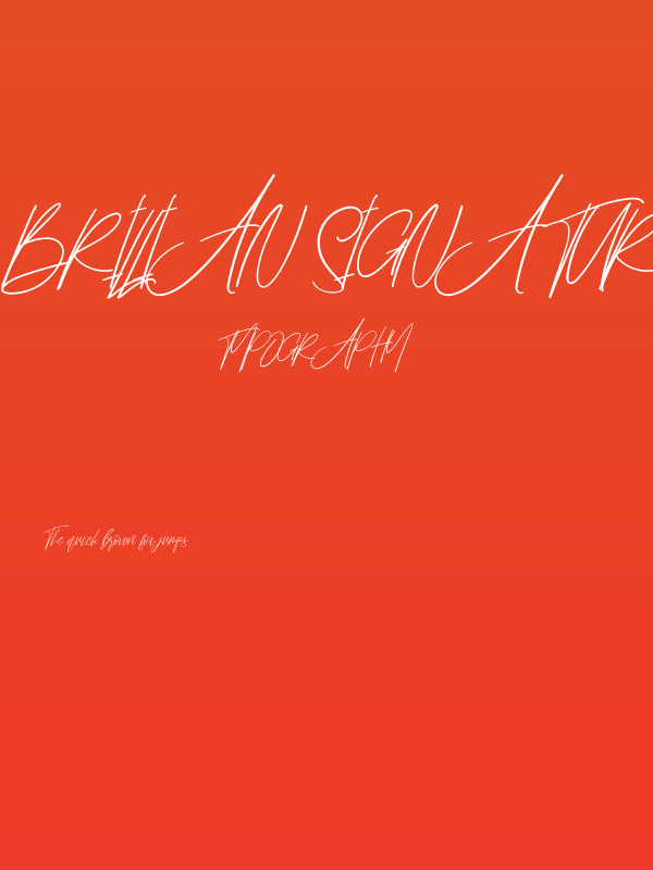 Brillian Signature Poster