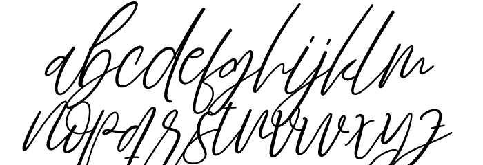 Brillian Signature Caratteri MINUSCOLO