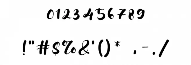 Brillian Font OTHER CHARS