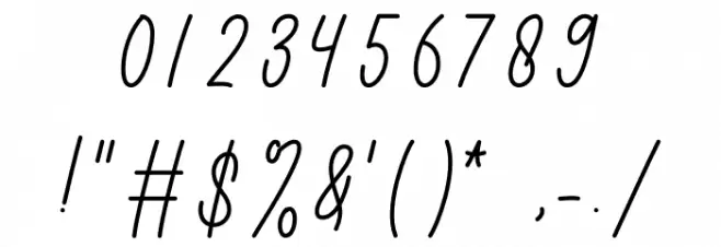 Brilliance Signature Font OTHER CHARS