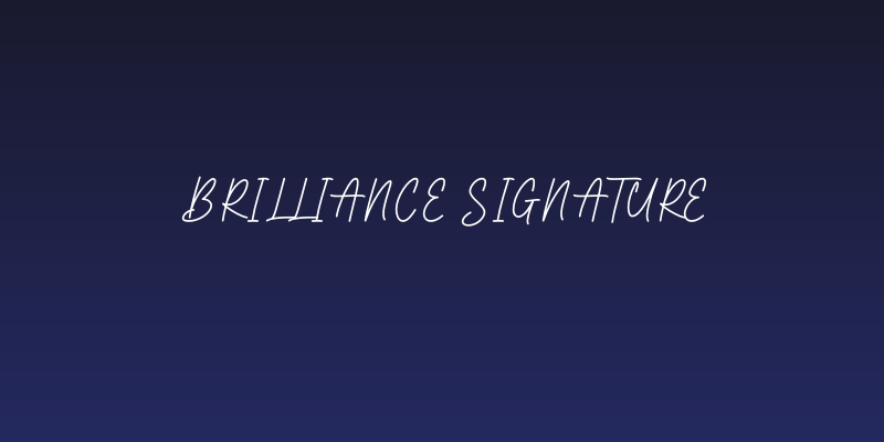 Brilliance Signature Social Header