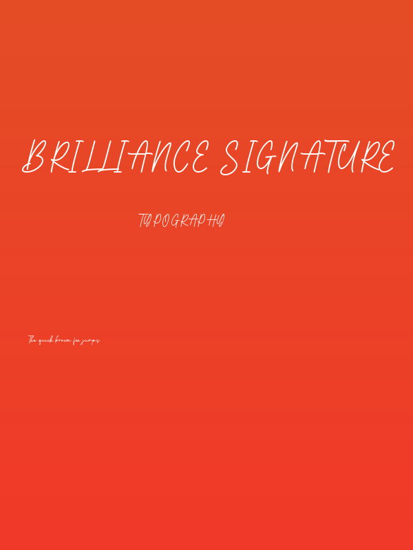 Brilliance Signature Poster