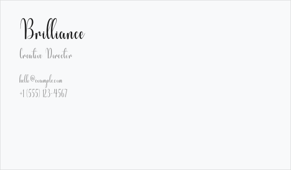 Brilliance Business Card