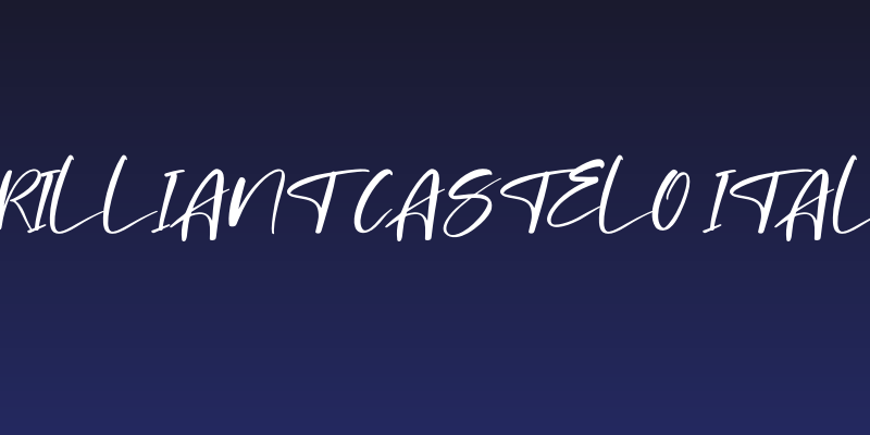Brilliant Castelo Italic Social Header