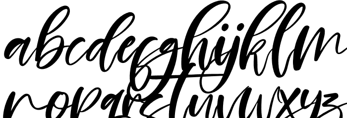 Brilliant Castelo Italic Font LOWERCASE
