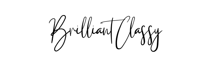 Brilliant Classy  フリーフォントのダウンロード