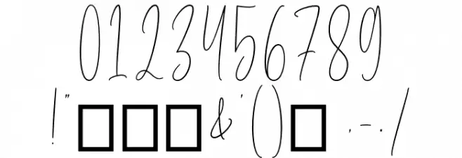 Brilliant Elegant Font OTHER CHARS