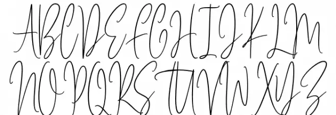 Brilliant Elegant Font Litere mari