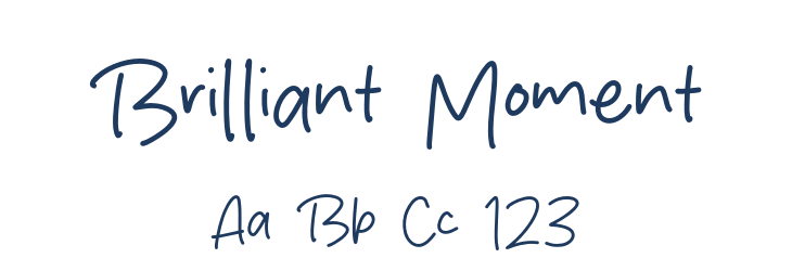 Brilliant Moment Font Preview