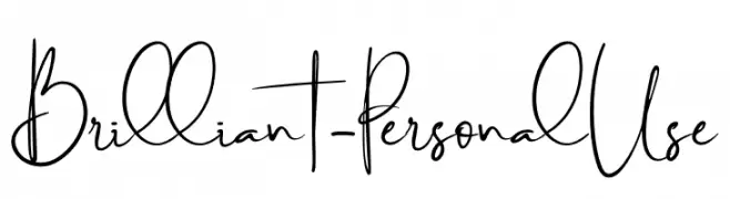 Brilliant - Personal Use  Descarca Fonturi Gratis