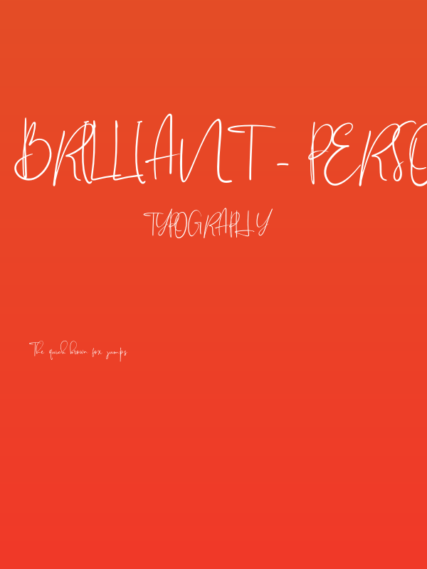 Brilliant - Personal Use Poster