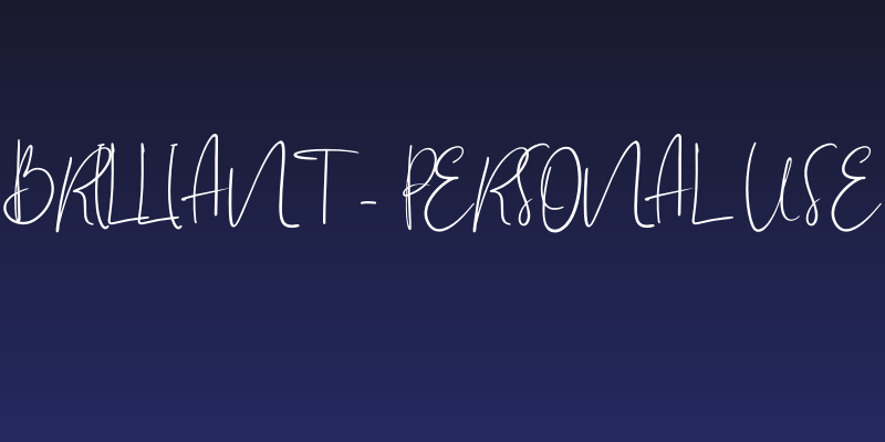 Brilliant - Personal Use Social Header