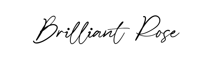 Brilliant Rose フォント