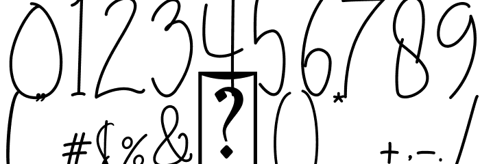 Brilliant Signature 1 Regular Font OTHER CHARS