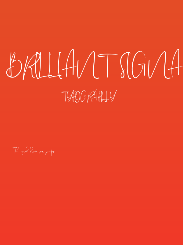 Brilliant Signature 1 Regular Poster