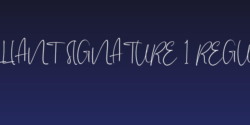 Brilliant Signature 1 Regular Social Header