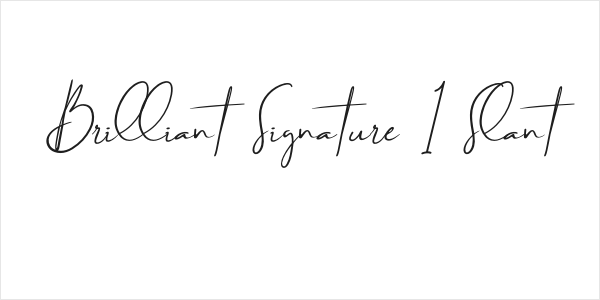Brilliant Signature 1 Slant Logo