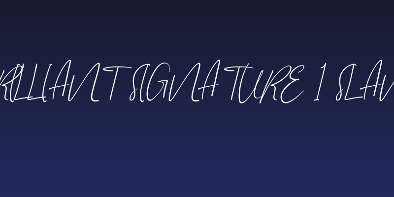 Brilliant Signature 1 Slant Social Header