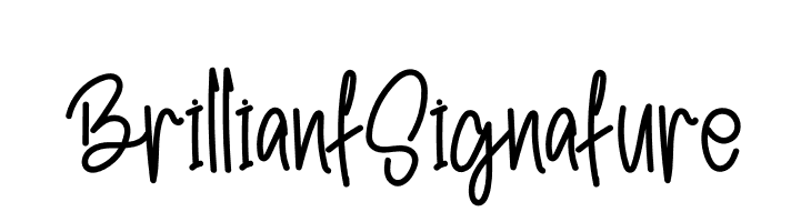 Brilliant Signature  フリーフォントのダウンロード