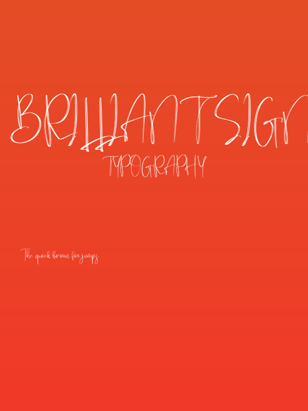 Brilliant Signature Poster