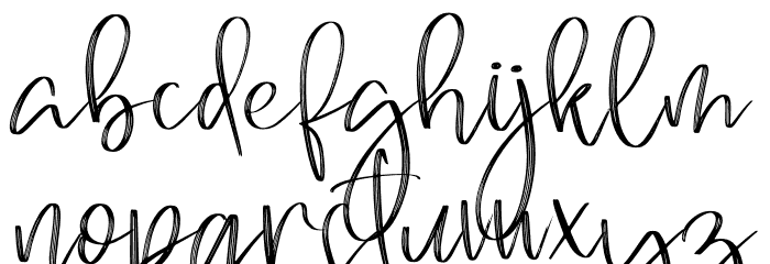 Brilliant Signature Font LOWERCASE