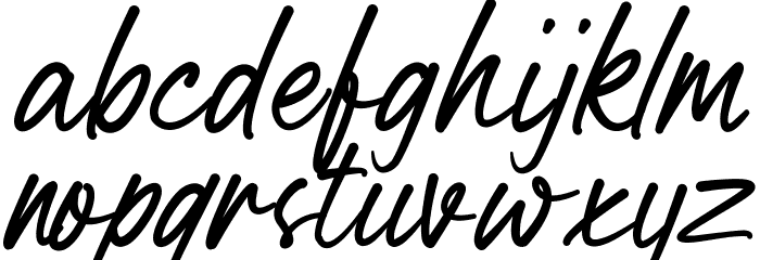 BrilliantDemo Font LOWERCASE