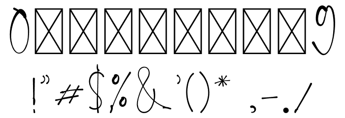BrilliantStarlightRegular Font OTHER CHARS