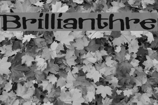 Brillianthre Font examples