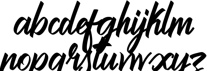 Brilliantte Presonal Use Only Font LOWERCASE