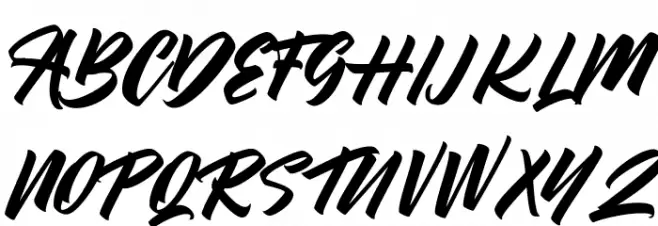 Brilyon Script FREE Schriftart Groß
