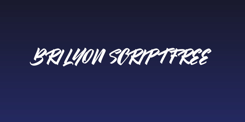 Brilyon Script FREE Social Header
