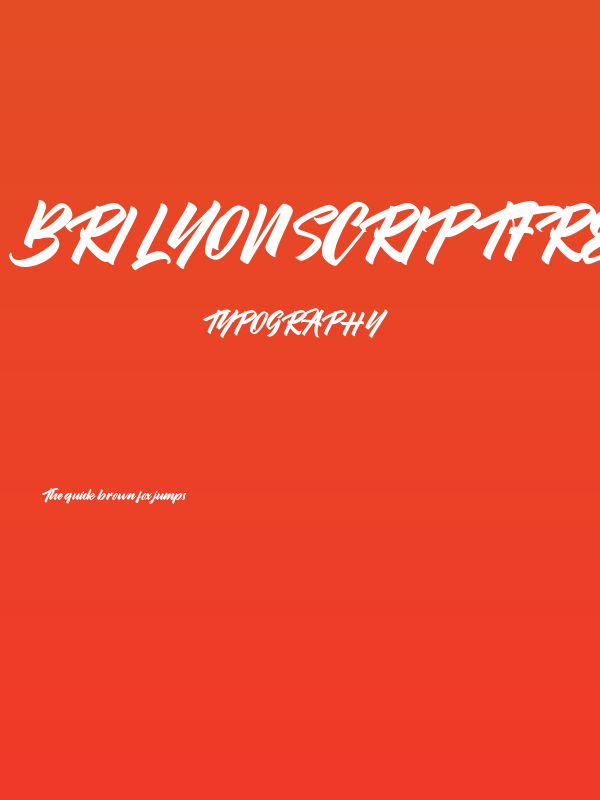 BrilyonScriptFREE Poster