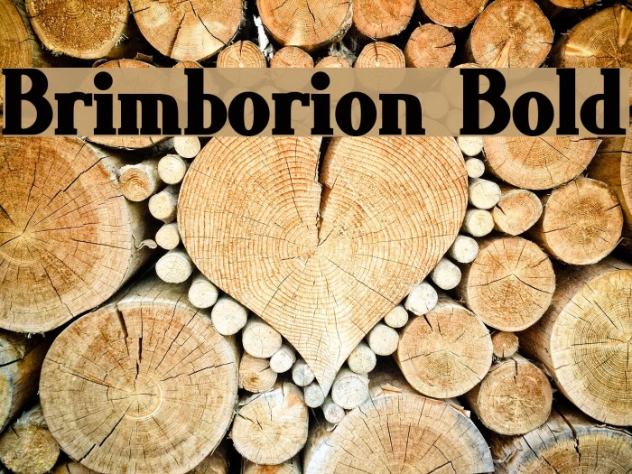Brimborion Bold Font examples