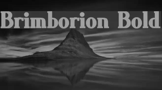 Brimborion Bold Font examples