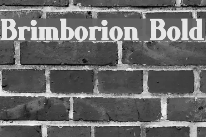 Brimborion Bold Font examples